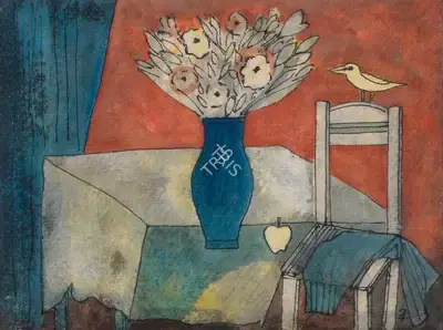 Badri Narayan (Artist), Homage to Ara, 1994, Painting