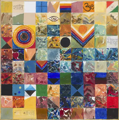 Raza, S.H. (Artist). Nava-Bharat, 2009 | Painting, Sa.Mum.10.12.25, 2025 · Saffronart