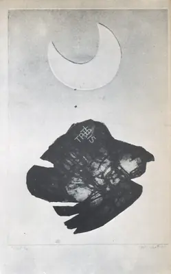 Jyoti Bhatt (Artist), Flight, 1965, Painting