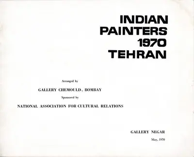 Gallery Chemould (Organiser), Indian Painters, 1970, Group Exhibition Catalogue