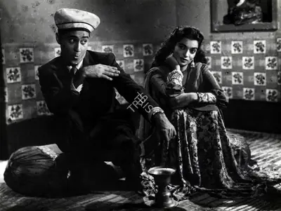 V. Ratra (Cinematographer), Funtoosh, 1956, Photographic Still