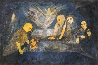 Badri Narayan (Artist), Dreamer, 1995, Painting