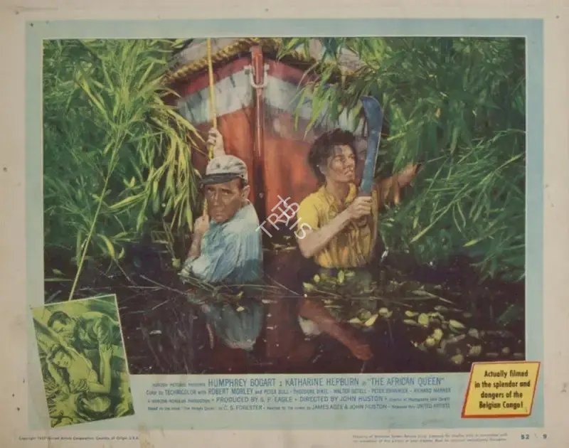 John Huston (Director), The African Queen, 1951, Lobby Card
