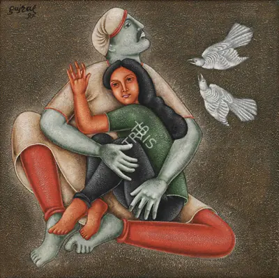 Gujral, Satish (Artist). Untitled, 1997 | Painting, Sa.Del/14.09.24, 2024 · Saffronart