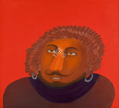 Manjit Bawa (Artist), Untitled (Man), 1982, Painting