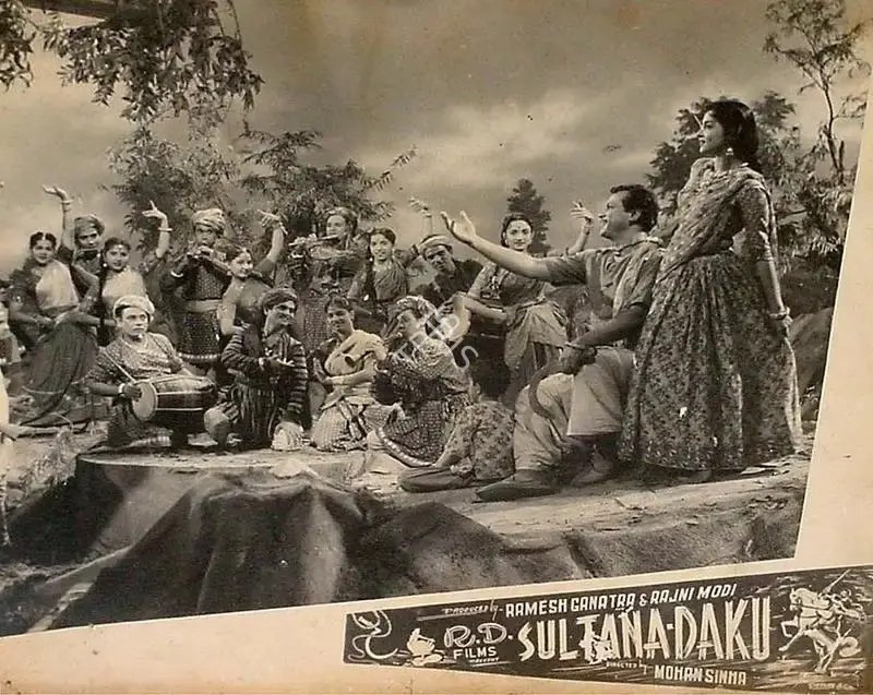 Ramesh Ganatra (Producer), Sultana Daku, 1956, Lobby Card