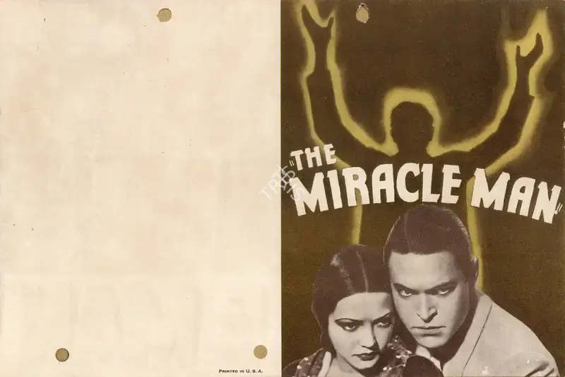 Norman Z. McLeod (Director), The Miracle Man, 1932, Handbill