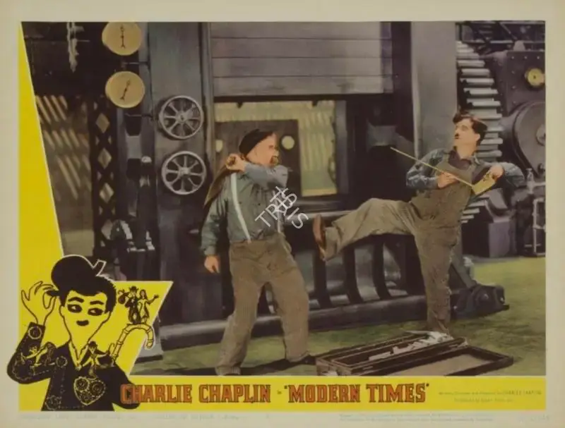 Charlie Chaplin (Producer), Modern Times, 1936, Lobby card