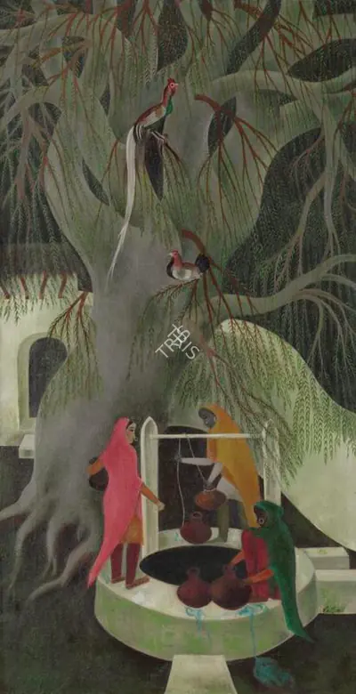 A.A. Raiba (Artist), Untitled, Painting