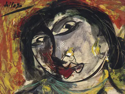 Sailoz Mookherjea (Artist), Untitled (Indian Woman), Painting