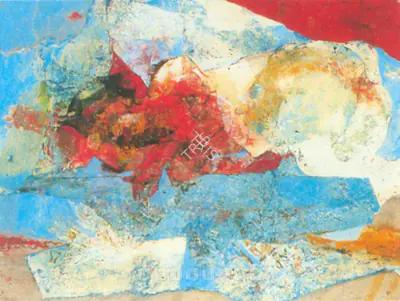 Jamil Naqsh (Artist), Nude With Pigeon, 1983, Painting