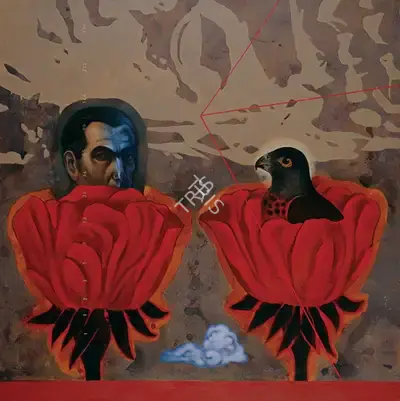 Baiju Parthan (Artist), Spirit Garden-1 (Ethno-Botanical-Memory), 2003, Painting