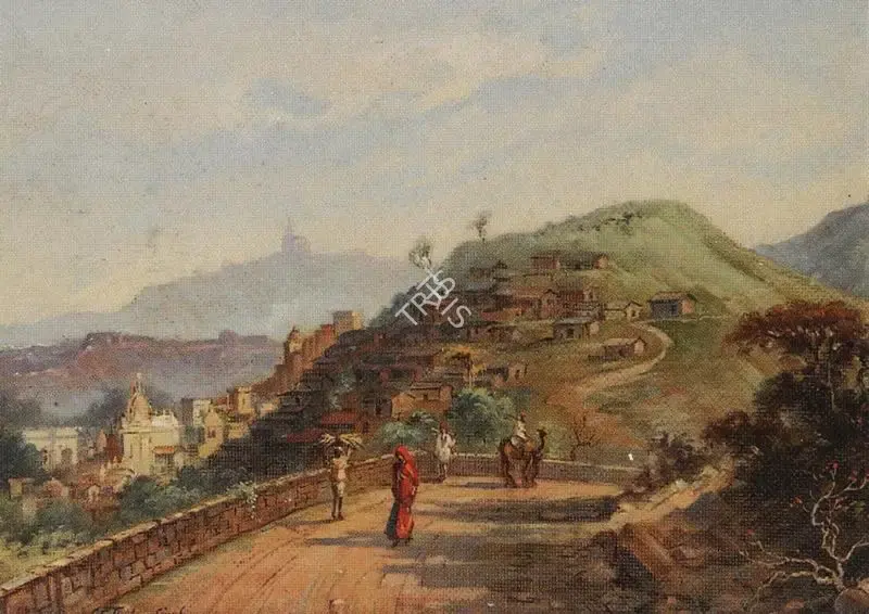 S.G. Thakur Singh (Artist), Back Approach to Udaipur, 1933, Painting