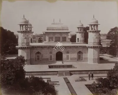 Samuel Bourne (Photographer), Prince Elma Dowla's Tomb, Agra (Tomb of Itimad-ud-Daulah, Agra), 1865, Antiquarian Photograph