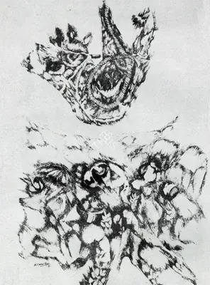 E.K. Janardhan (Artist), Debris, Drawing