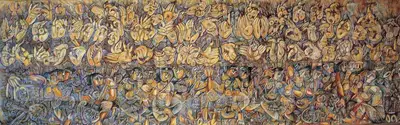 M.S. Suriyamoorthy (Artist), Mural, 1969, Painting