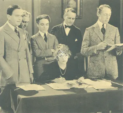 Unknown (Photographer), Charlie Chaplin, Mary Pickford, D. W. Griffith and Douglas Fairbanks on the day of formation of United Artists Corporation in 1919, 1919, Photographic Still
