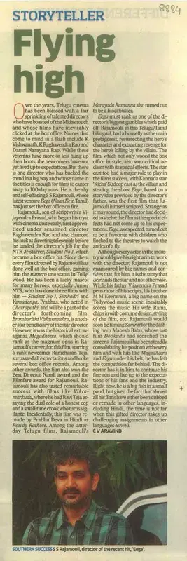 C.V. Aravind (Reporter), Flying High, 2012, Newspaper Clipping