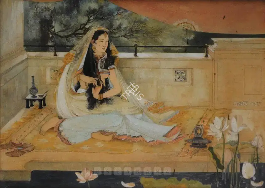 Roy Chowdhury, D.P. (Artist). An Inmate Of The Harem, n.d. | Painting, Bon.Lon/25.10.07, 2007 · Bonhams