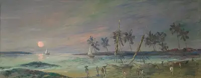 P.A. Dhond (Artist), Untitled, 1981, Painting
