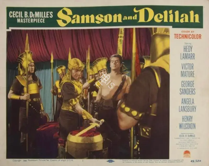 Cecil B. DeMille (Director), Samson and Delilah, 1949, Lobby card