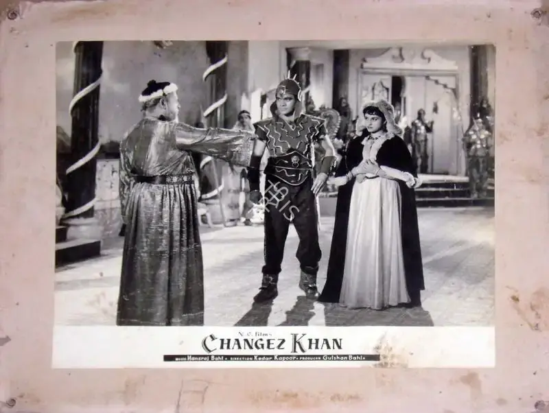 Y.D. Sarpotdar (Cinematographer), Changez Khan, 1957, Lobby Card