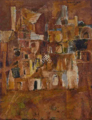 Padamsee, Akbar (Artist). Rouen, 1961 | Painting, Ch.NeY/22.03.23, 2023 · Christie's