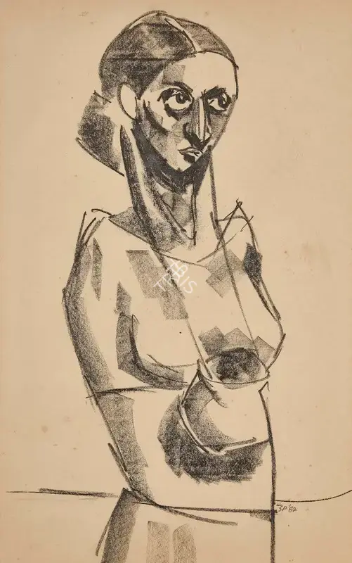 Patwardhan, Sudhir (Artist). Untitled, 1982 | Painting, AG.Onl/17.12.23, 2023 · Asta Guru