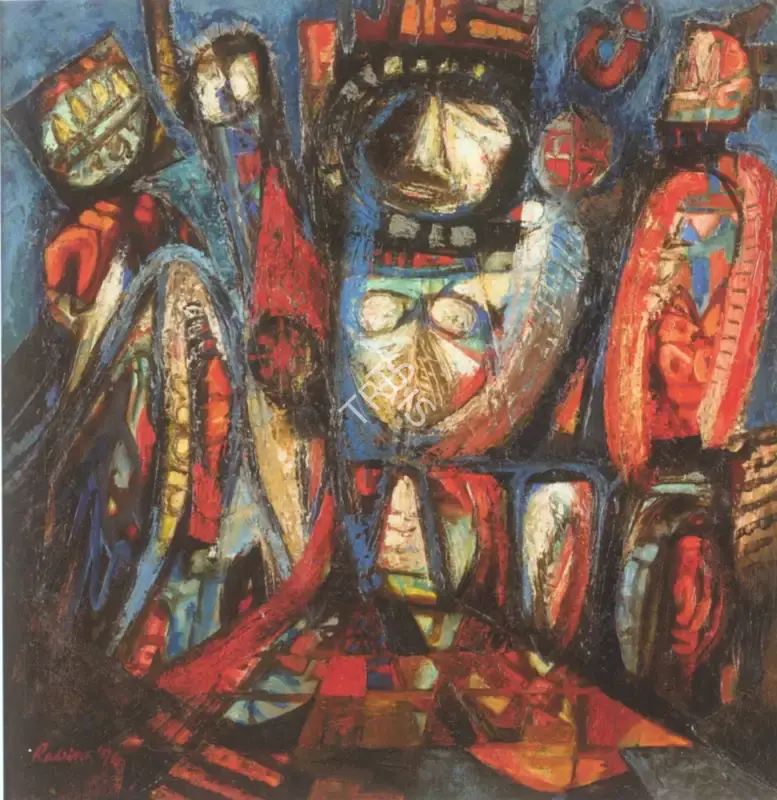 Rabin Mondal (Artist), Queen, 1974, Painting