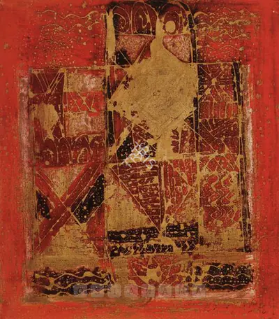 Akkitham Narayanan (Artist), Composition, 1972, Painting