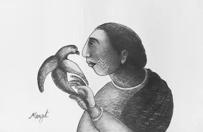 Manjit Bawa (Artist), Untitled, Graphic Art