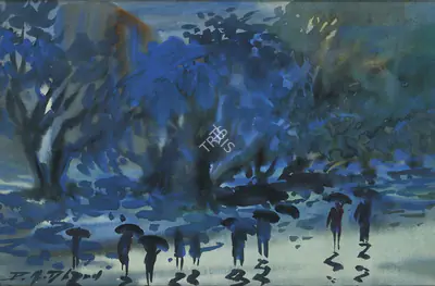 P.A. Dhond (Artist), Untitled, Painting