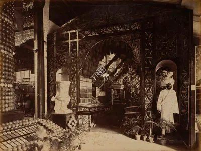 Shew Shankar Narayan (Photographer), The Mucca or Indian Corn Gateway - Entrance to the Economic Court, 1883, Antiquarian Photograph