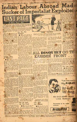 Khwaja Ahmad Abbas (Columnist), Indian Labour Abroad Mad Sucker of Imperials Exploiters, 1951, Essay