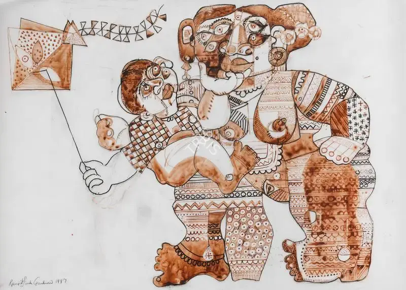 Ranjitsinhrao Gaekwad (Artist), Untitled, 1997, Painting