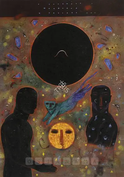Baiju Parthan (Artist), Seeing, 1993, Painting