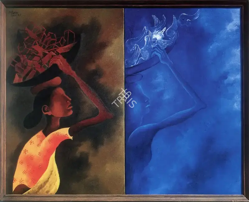 Arpana Caur (Artist), Yearnings, 1993, Painting