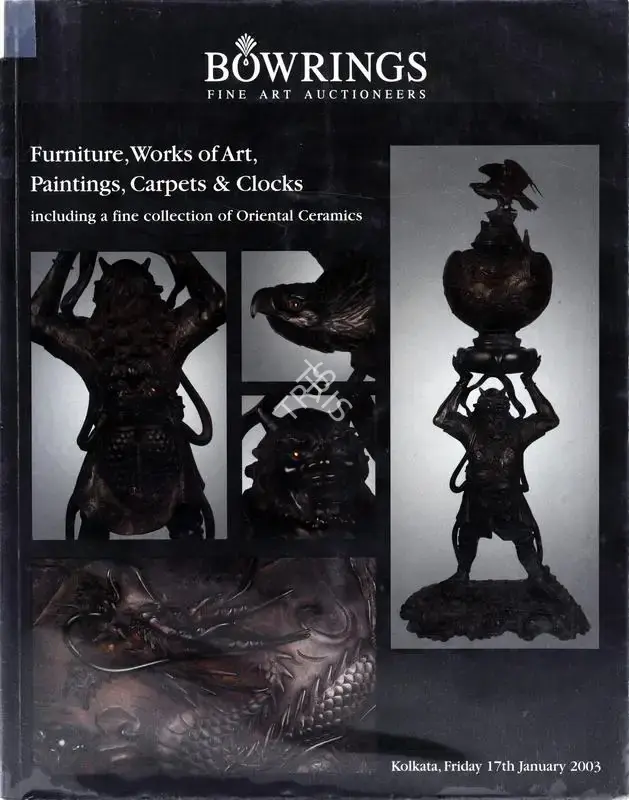 Bowrings (Auction House), Furniture, Works of Art, Paintings, Carpets and Clocks, 2003, Auction Catalogue