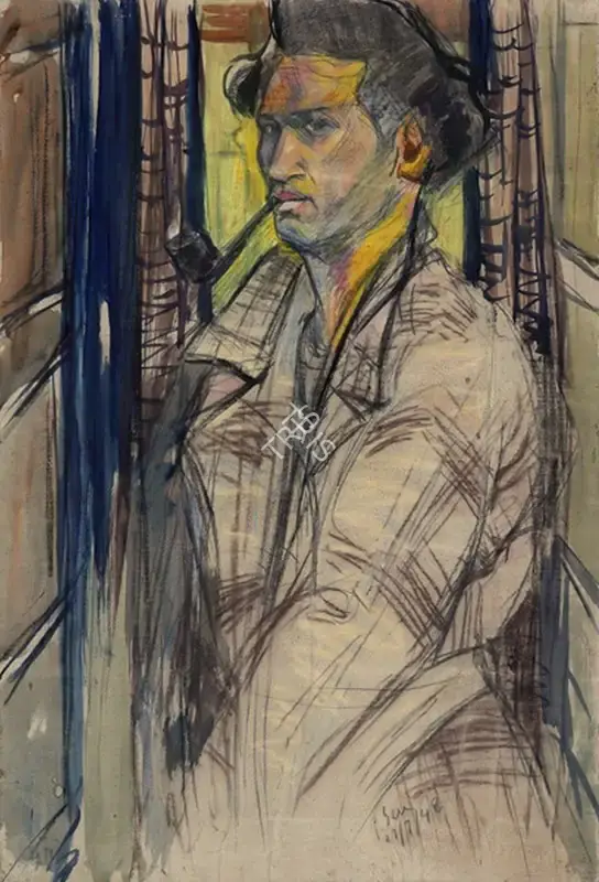 Paritosh Sen (Artist), Untitled, 1948, Drawing