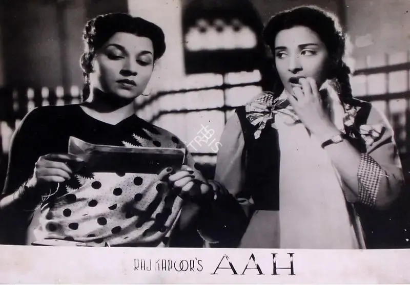 Jaywant Pathare (Cinematographer), Aah, 1953, Lobby Card