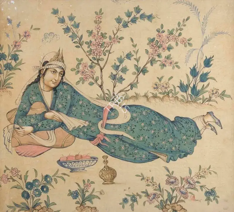 A.K. Haldar (Artist), Untitled (Omar Khayyam Series), Painting