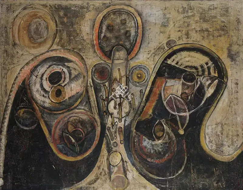 Avinash Chandra (Artist), Star Above Star Below, 1962, Painting