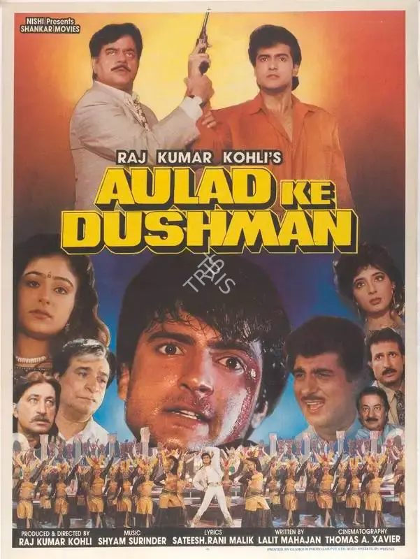 Raj Kumar Kohli (Producer), Aulad Ke Dushman, 1993, Full Sheet Poster