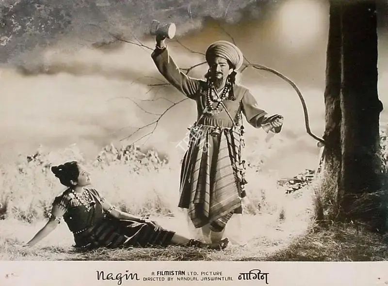 Nandlal Jashwantlal (Director), Nagin, 1954, Lobby Card