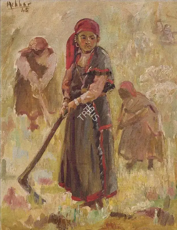 K.K. Hebbar (Artist), Untitled, 1945, Painting
