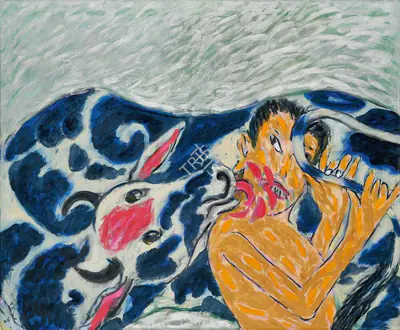 Ambalal, Amit (Artist). Tail - Tale, 2006 | Painting, AG.Onl/12.12.23, 2023 · Asta Guru