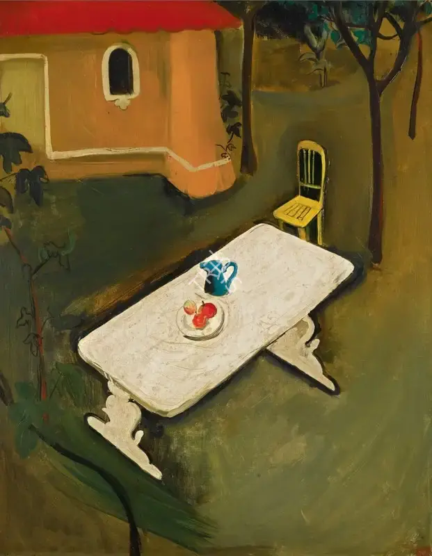 Amrita Sher-Gil (Artist), Untitled (In the Garden), 1938, Painting