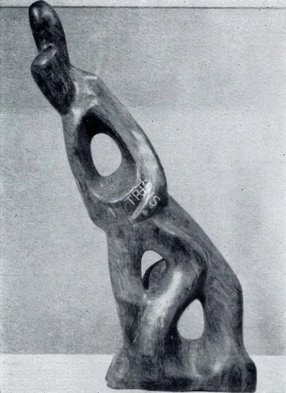 Raja Ram (Artist), Lovers, 1958, Sculpture