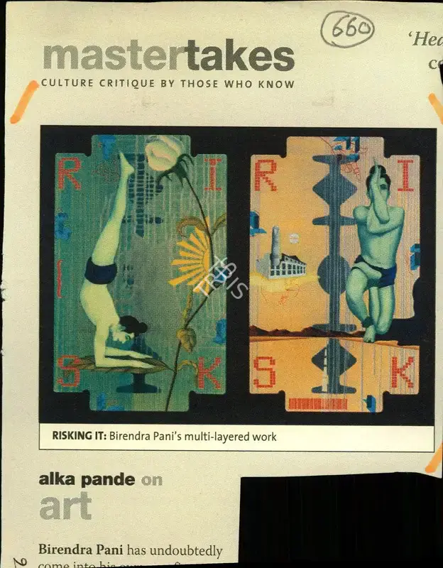 Alka Pande (Reporter), Mastertakes, 2006, Newspaper Clipping