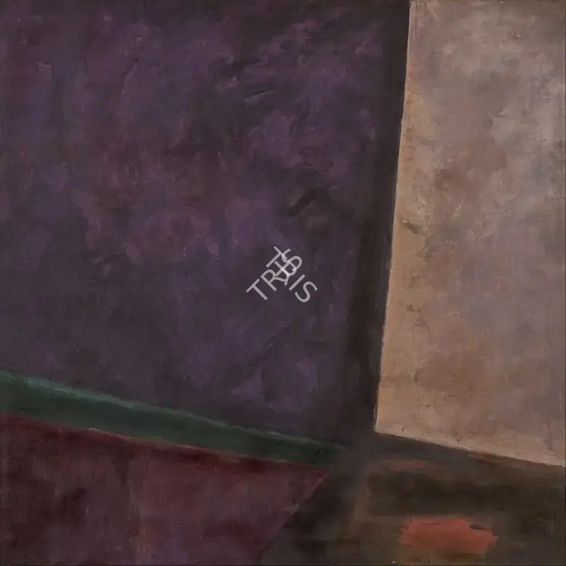 Gade, H.A. (Artist). Farms and Roads, 1978 | Painting, AG.Mum/21.03.24, 2024 · Asta Guru
